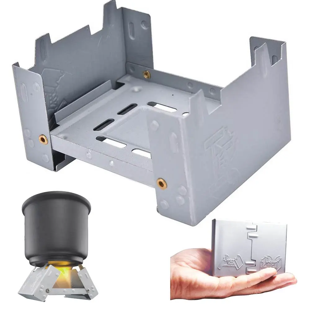 Наружная Складная мини плита для пикника кемпинга твердый топлив спиртовая