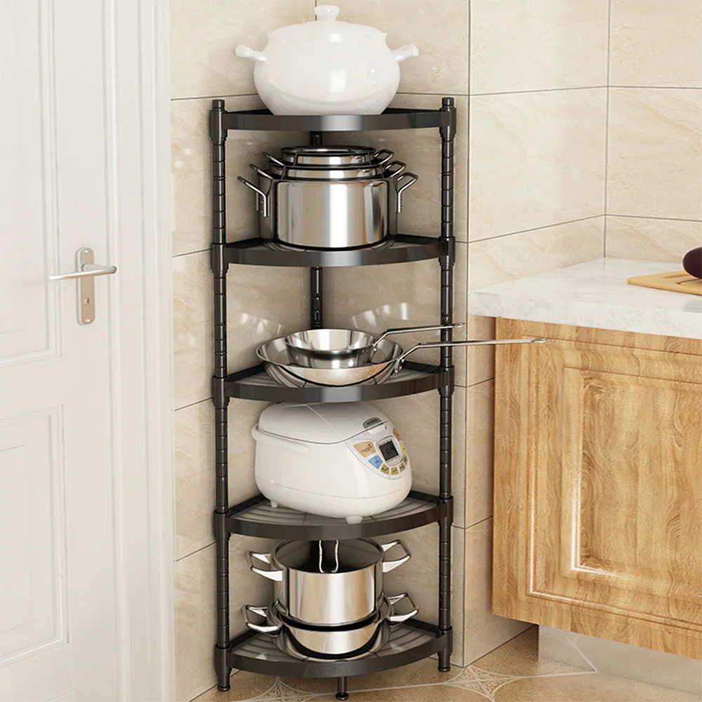 

Железный кухонный Органайзер в скандинавском стиле, 5 ярусов, многофункциональный, антикоррозийный, угловая вешалка для ванной, для гостино...