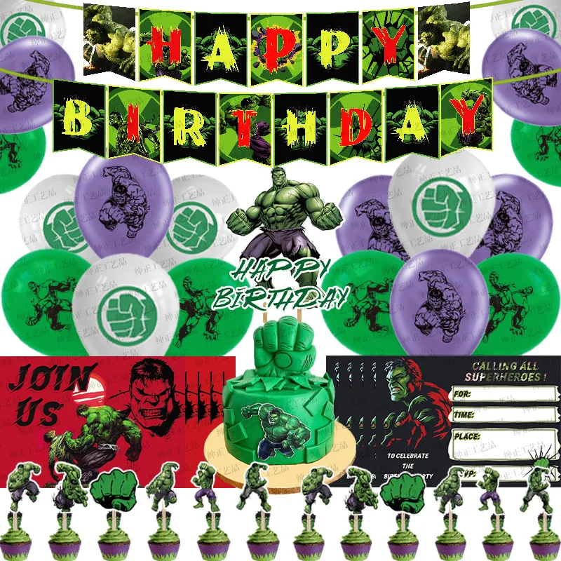 Воздушные шары из латекса в виде супергероев Marvel Мстителей Халка | Дом и сад