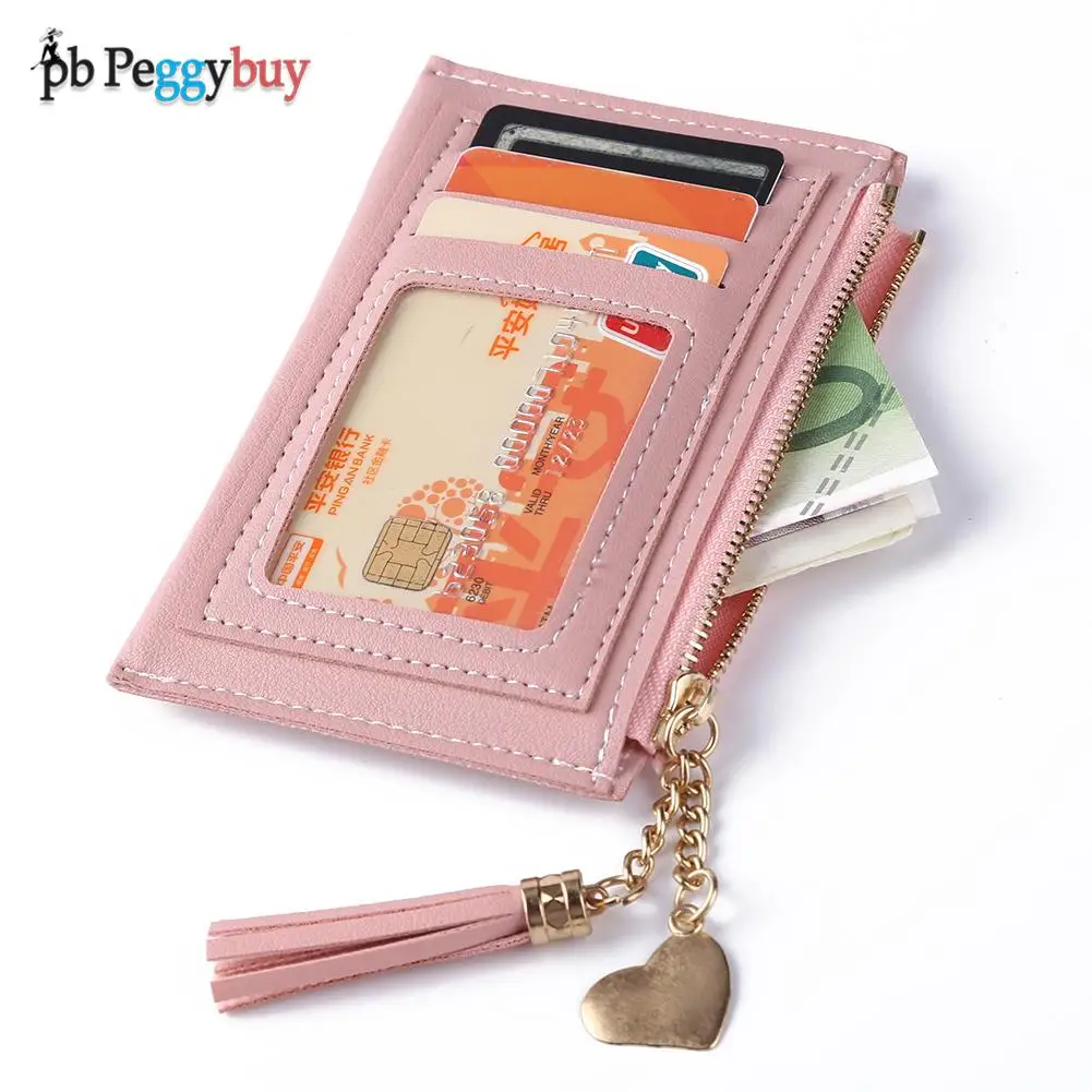 Модный женский кошелек из искусственной кожи многослойный держатель для карт