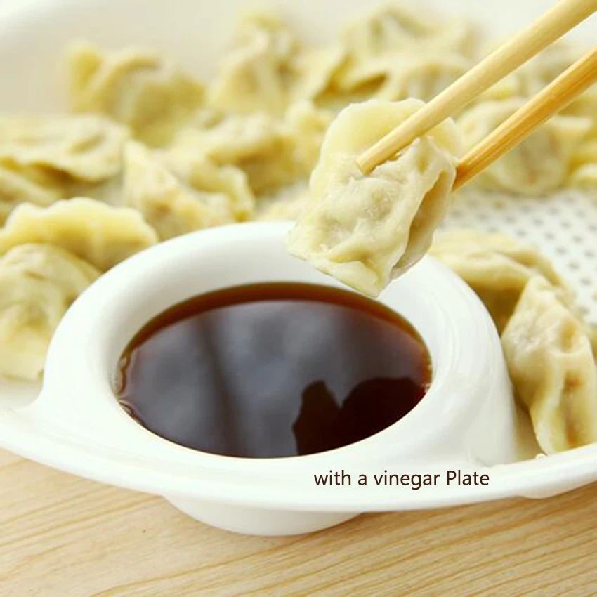 Популярные Пластик с фруктами блюдо для пельменей двухслойный дисковый