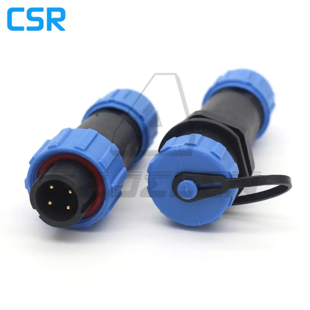 

SP13 Waterproof 4pin wire to wire connector,circular connectors, flat cable connectors, Communication connector 4pin