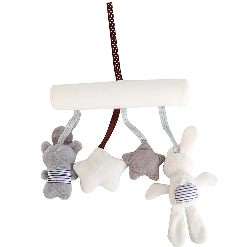 

Rabbit baby music car hanging bed around safety seat hanging plush toys baby toys