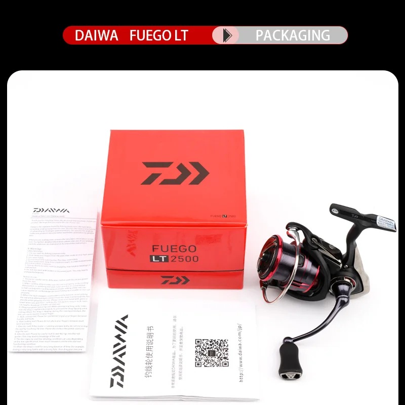 Рыболовная катушка DAIWA FUEGO LT оригинальная Катушка для спиннинга 1000D XH 2000D 2500 3000 CXH