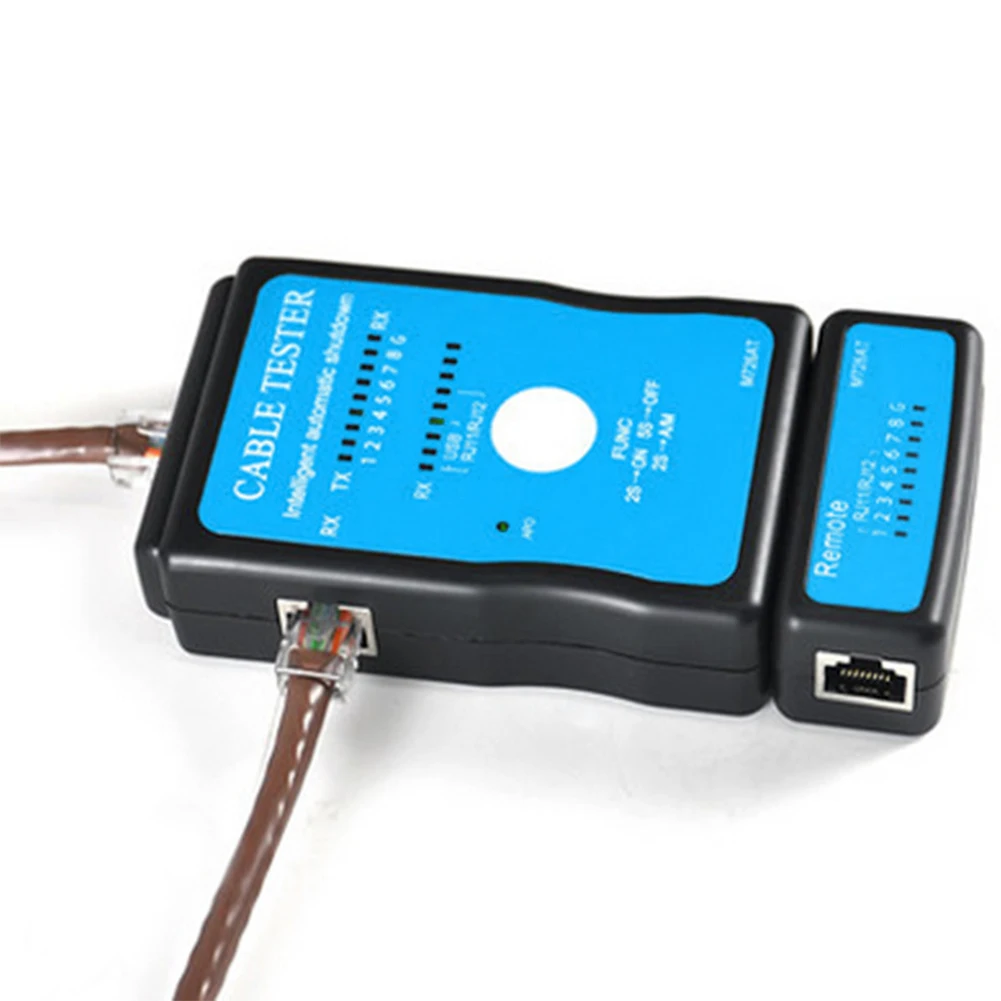 

RJ45 RJ11 Intelligent Network Ethernet Auto Scan Portable Breakdown Test With LED Indicator LAN USB Automatic Shutdown