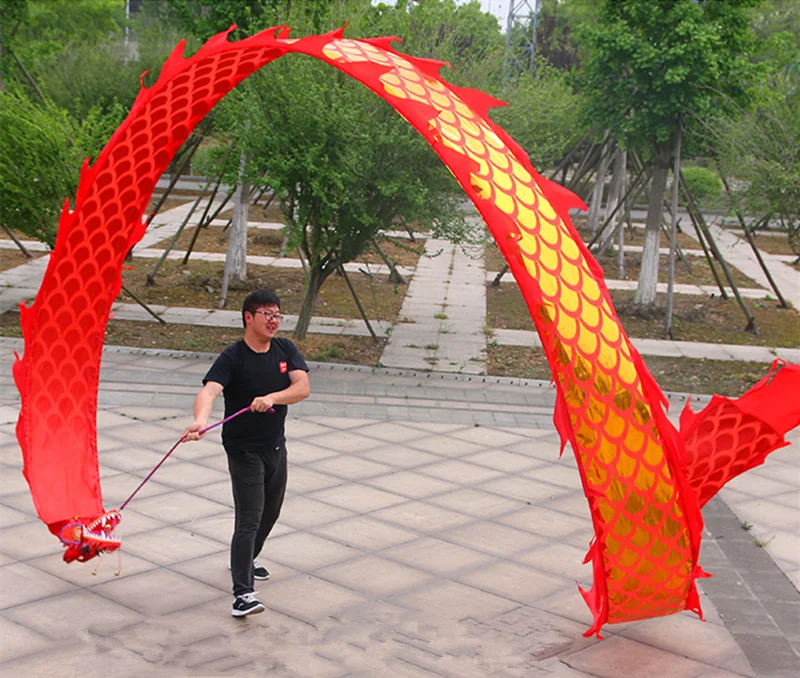 8M Fitness Square Dragon Dance Ribbon Drama Performance Adult Outdoor Sports Entertainment Props  Outdoor Kids Toys