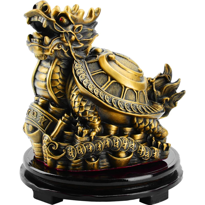 

Медная черепаха дракона украшение Сплетницы маленькая водяная черепаха голова дракона черепаха украшение для дома гостиной офиса поделки