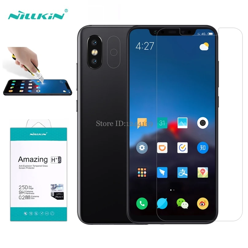 H Plus Pro For Xiaomi Mi8 Explorer Tempered Glass Screen Protector Nillkin Amazing H+Pro H Anti-Explosion Glass film For Xiaomi Mi 8 Pro - Цвет: H Plus Pro