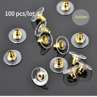 11*6 мм 200 шт. сделай сам, ювелирное изделие блок Nonallergenic вышитые бисером серьги Вилки пробки серьги с плоским основанием задники для изготовления ювелирных изделий серьги