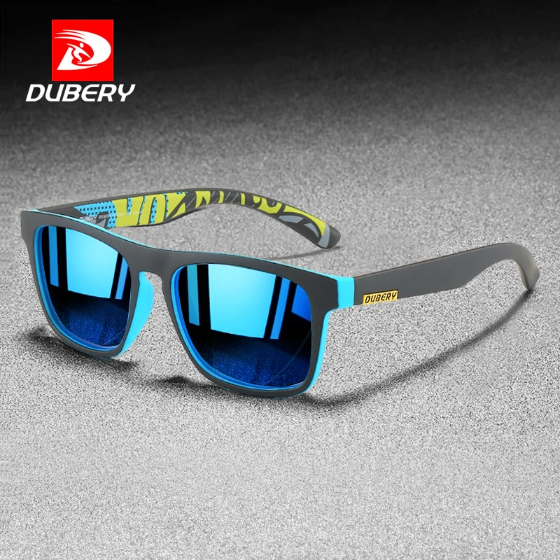 

DUBERY New Polarized Sunglasses Men Outdoor Mirror Driving Shades Brand Designer Vintage Men's Square Sun Glasses gafas de sol