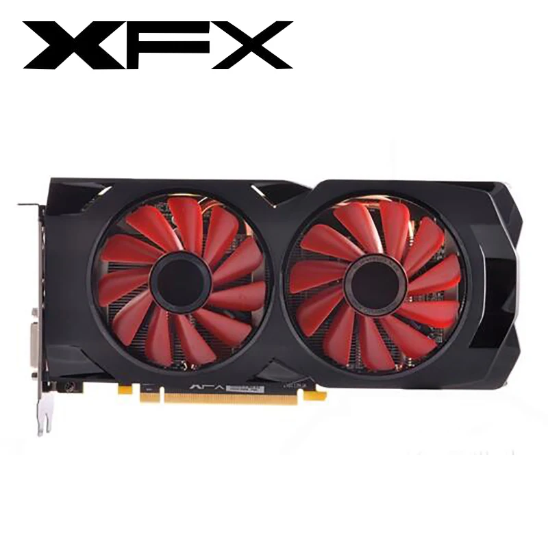 Видеокарты XFX RX 570 4 Гб GPU для AMD 500 Series RX570 видеокарты компьютерных игр HDMI PCI-E X16