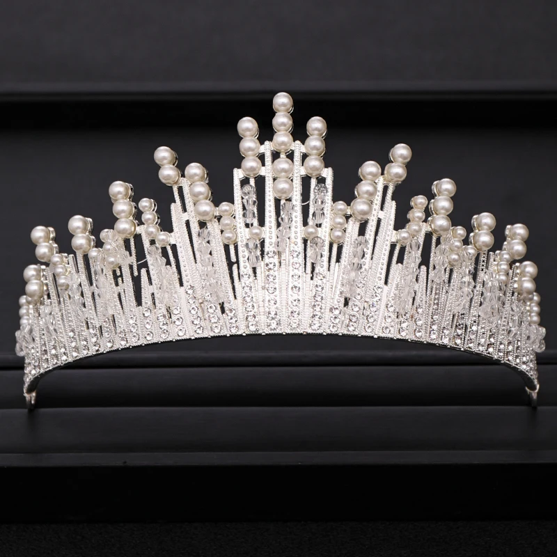 Женская свадебная тиара с искусственным жемчугом свадебные аксессуары для волос