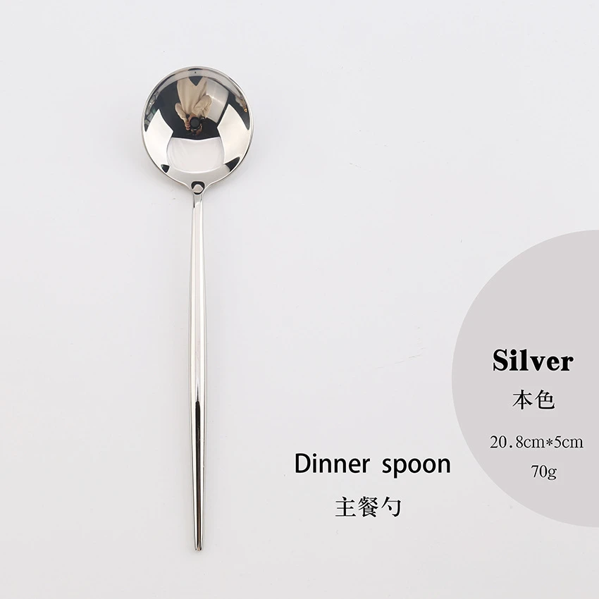 High Quality Gold Cutlery Set Stainless Steel Portable Dinnerware Set Mirror Polishing Food Steak Fork Spoon Knife Chopstick 1pc - Цвет: 3