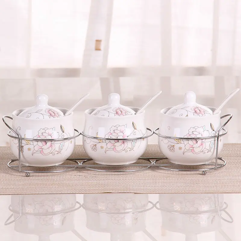 Керамическая банка для приправ Европейская кухня Бытовая коробка набор