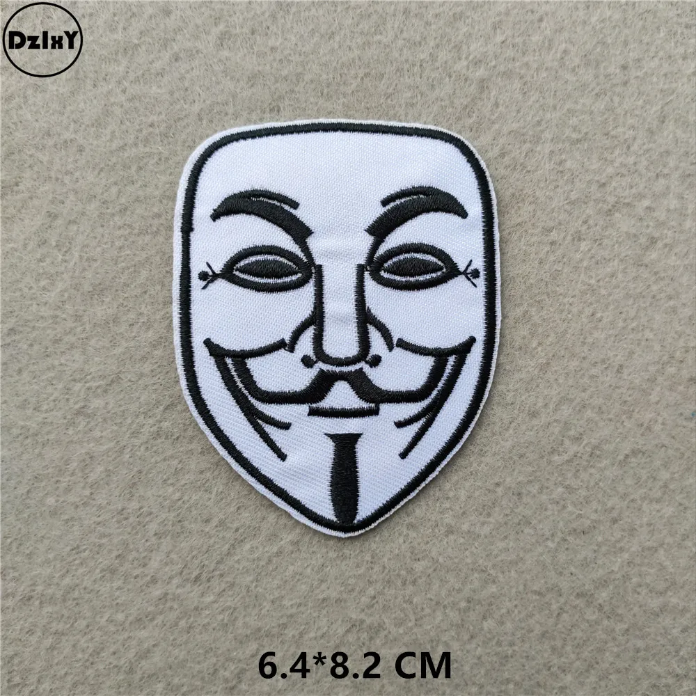 1-PCS-D-265 46 стилей на выбор) черно-белые нашивки с вышивкой для футболки с утюгом в полоску Одежда для Аппликации Наклейки для одежды значки - Цвет: 1-PCS-D-265