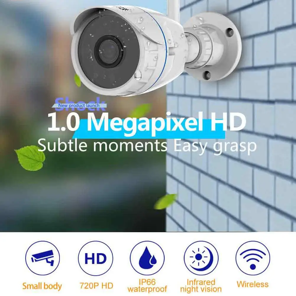 C17 Onvif Wi-Fi беспроводная ip-камера, наружная камера безопасности 720P IP66, сетевая HD камера видеонаблюдения, монитор ночного видения, поддержка sd-карты 128G