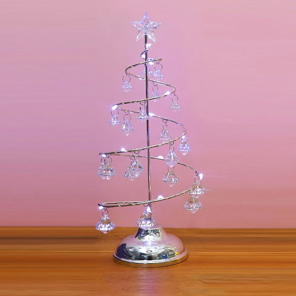 Christmas Tree Light Luminous Crystal Star Lantern Party Props Home Fireplace Decoration Supplies | Лампы и освещение