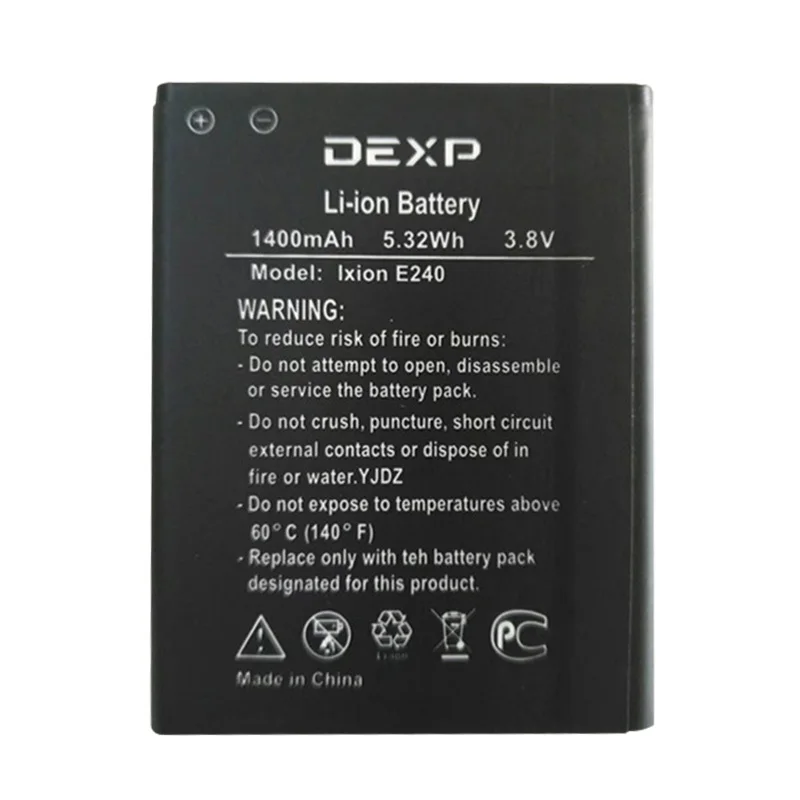 1 шт. новинка 100% Высококачественная батарея для телефона E240 E 240 Dexp Ixion Strike 2