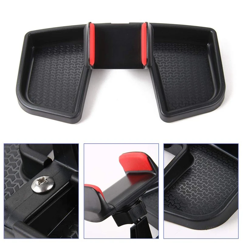 Cell Phone Holder Kit Multi-Mount with Storage Box for Jeep Renegade 2015-2019 Dash-Mount Interior Accessories |