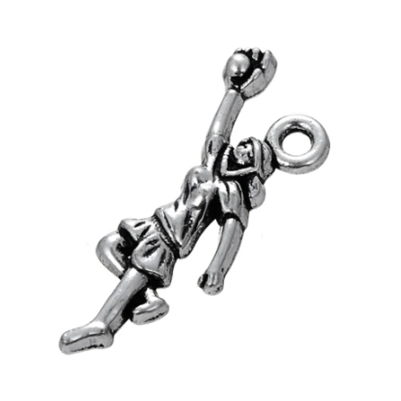 Спортивные Подвески Skyrim в виде софтбола античные посеребренные с одной стороны