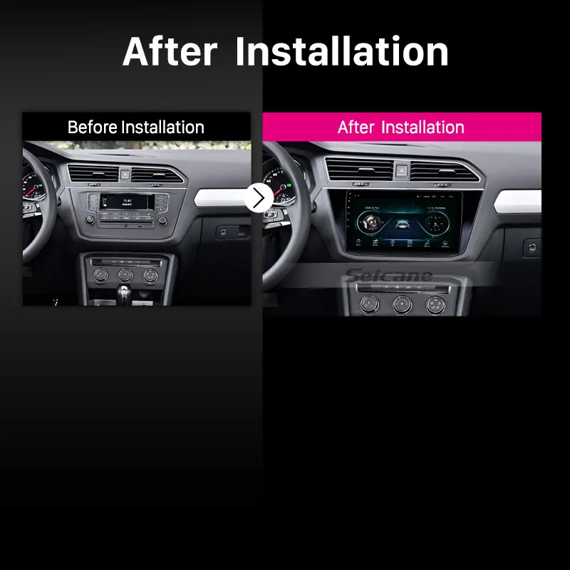 Seicane стерео 9 &quotHD 2Din gps Android 8 1 радио для Фольксваген Tiguan 2016 2017 2018 головное