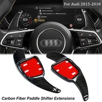 carbon fiber steering wheel shift paddle extension shifters for audi 2015 up a3 a4l a7 r8 q3 q7 tt