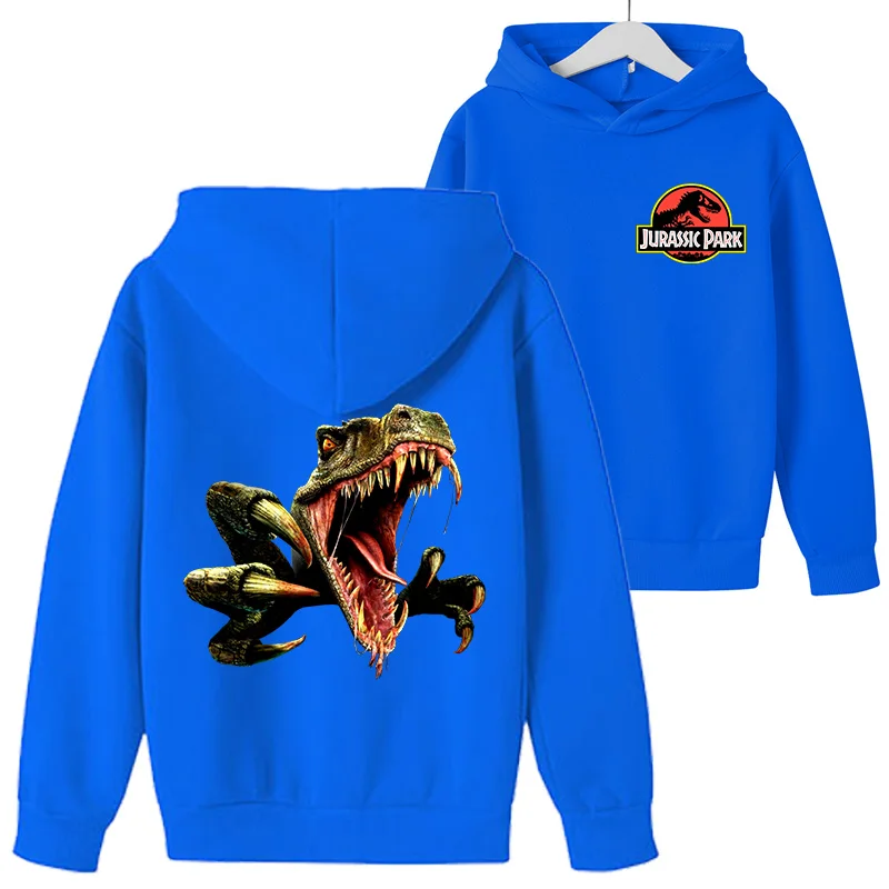 

Boy Autumn Hoodie Jurassic Park Cartoon Design Boy Hoodie Girl Sweatshirt Casual Hoodie Kids Movie Hoodie Warm Cotton jacket
