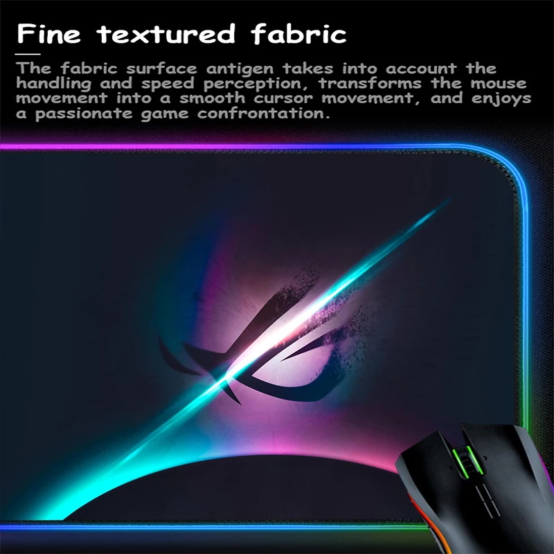 Светодиодный коврик для мыши Yuzuoan Cool ROG Prodigal Eye RGB | Компьютеры и офис