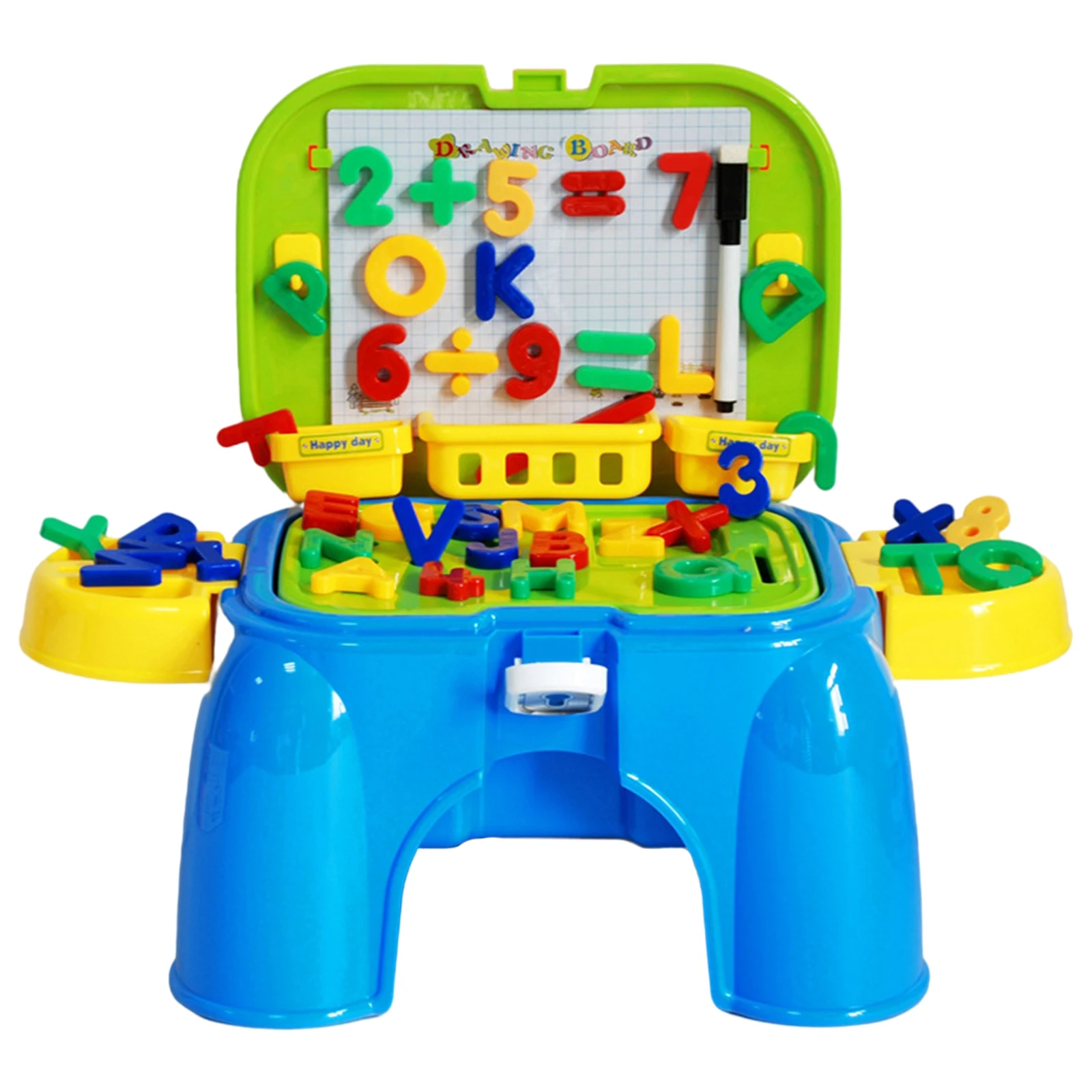 

1set Kids Learning Chair Toy Activity Storage Chair Educational Toy for Kids Boys Girls Baby Gifts