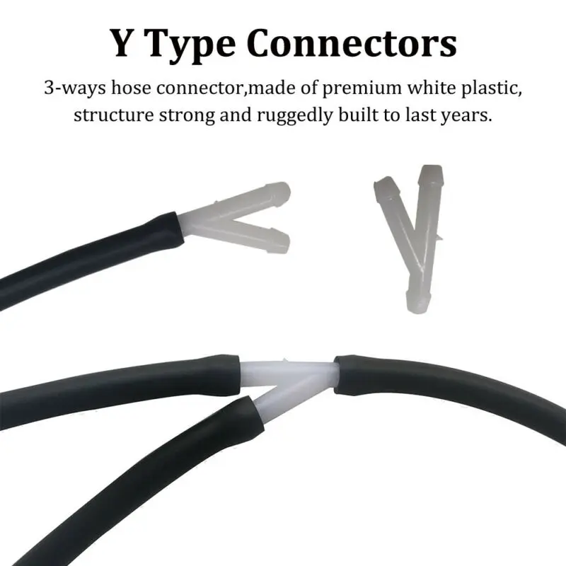 

Durable Useful Hose Connector Washer White Windshield Replacement Splitter T/Y/I Type Universal 3 Kinds Shapes