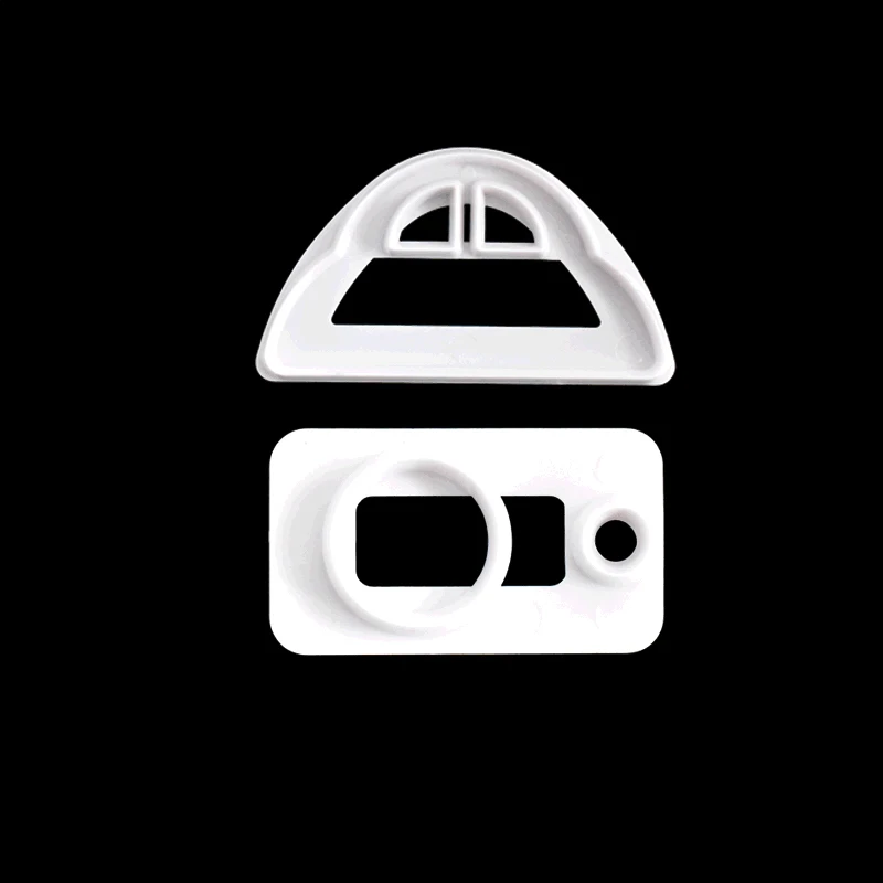 2 шт. 3D без рамки с изображением маленькой машины Форма Пластик Fondant (сахарная)