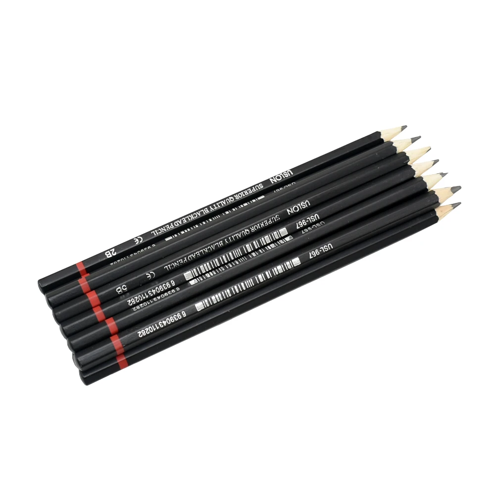 8 sets Drawing Pen Ultra Fine Line Marker Ink Black Sketch B 2B 3B 4B 5B 6B 7B 8B 2H H HB F Art pencil | Канцтовары для офиса и