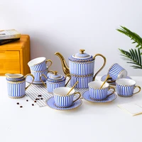 titanium china coffee set british style ceramic afternoon tea tea cup and saucer european style coffee mug set
