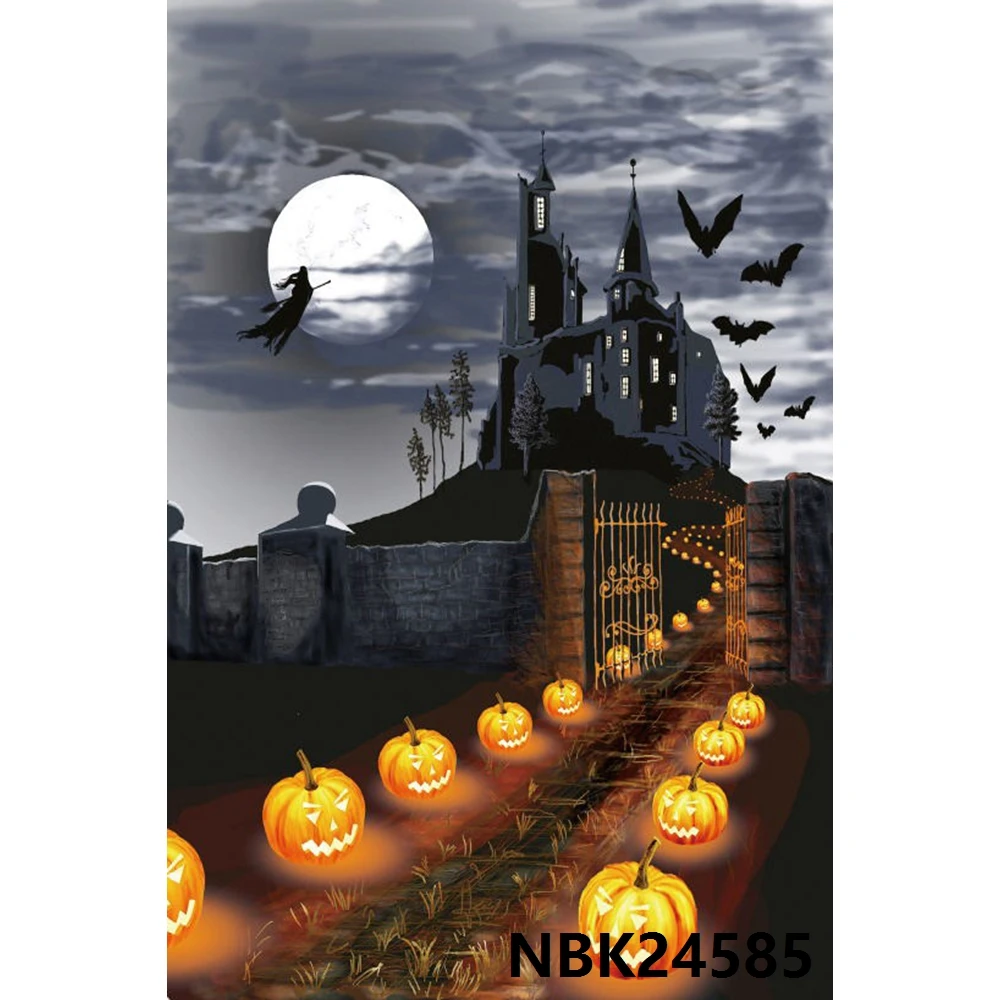 Halloween Backdrop Vintage Castle Wall Skull Vinyl Photography Backdrops Photographic Background For Photo Studio Photophone | Электроника
