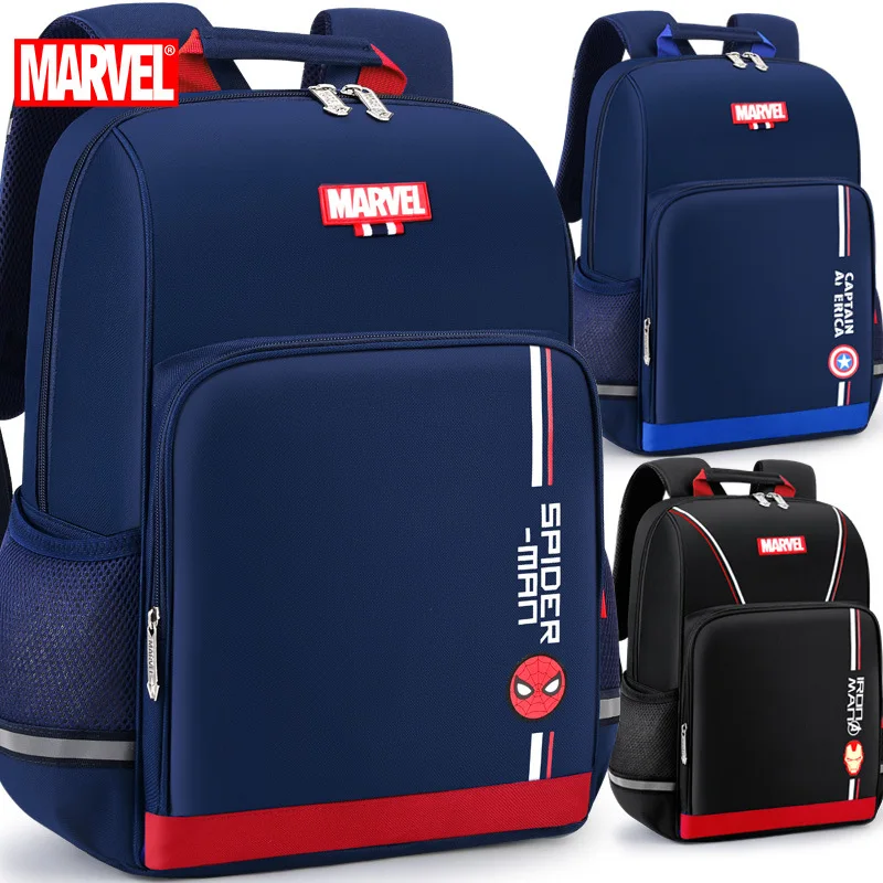 Authentic Disney Children's Schoolbags Boys Primary School Pupils Lightweight Fashion Trend Cartoon Backpack Captain America