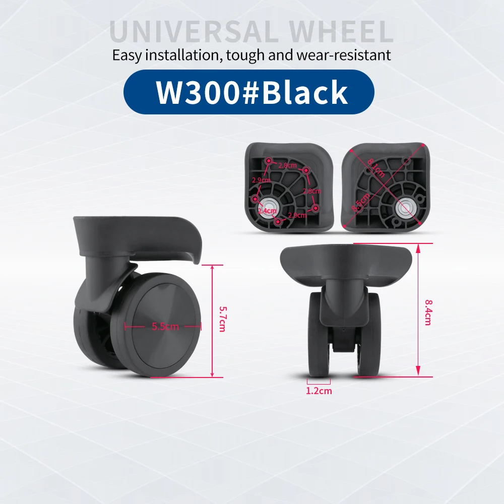 TANGYIPIN W300 Suitcase universal wheel trolley box easy installation accessories travel luggage password box repair casters