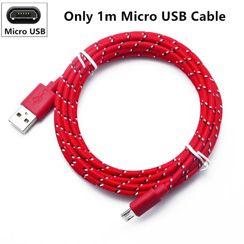 Red micro cable USB зарядное устройство 2.1A USB ЗУ для мобильного телефона Быстрая зарядка настенное зарядное устройство для iPhone X samsung Xiaomi LG huawei USB адаптер - Тип штекера: Red micro cable