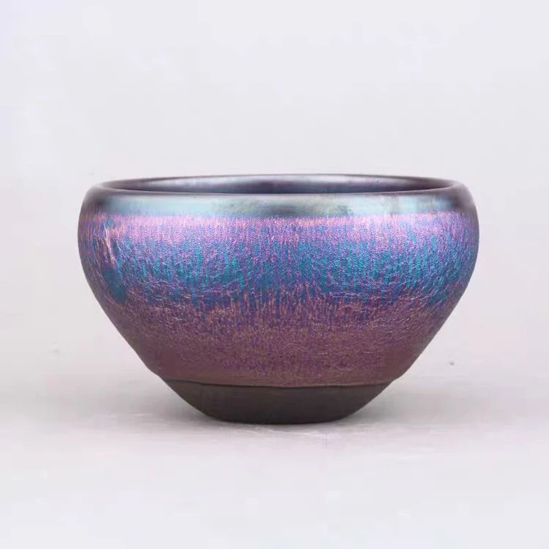 JZ227 цветная чайная чашка Tenmoku китайская фарфоровая чаша Chawan с естественной