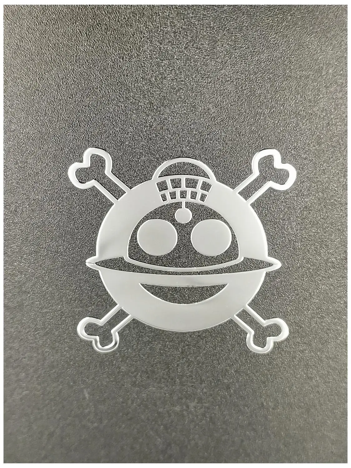 2 pcs Metal Self-Adhesive ONE PIECE Skull Skeleton Laptop IPAD Cellphone Case Badge decoration Decal Logo Vinyl Decal Stickers