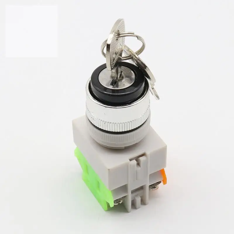 LAY37 AC 380V 10A DPST 2 позиционный поворотный переключатель блокировки ключа 1 N/O N/C |