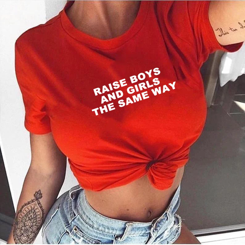 Футболка с коротким рукавом для мальчиков и девочек | Женская одежда