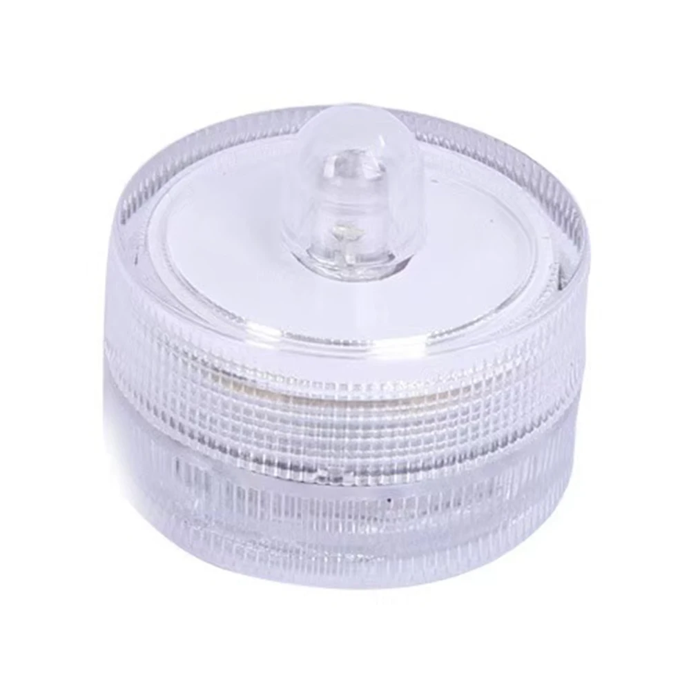 

LED Candles Tea Lights Battery Flameless Electric Waterproof for Christmas Holiday Wedding Party Pond Decorations Round Yellow