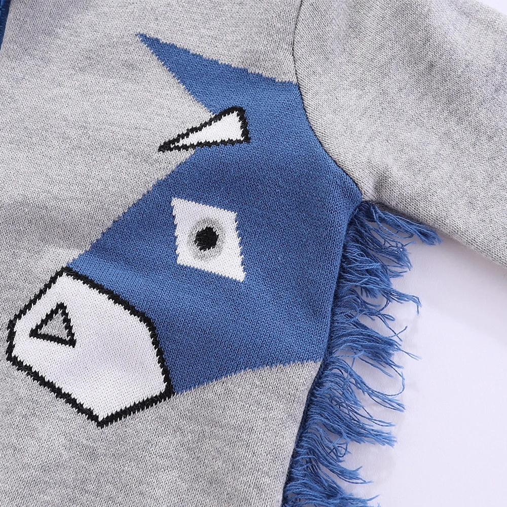

Mudkingdom Little Boys Cardigan Sweater Cute Pony Fashion Tassel Zipper Knit Jacket for Boys