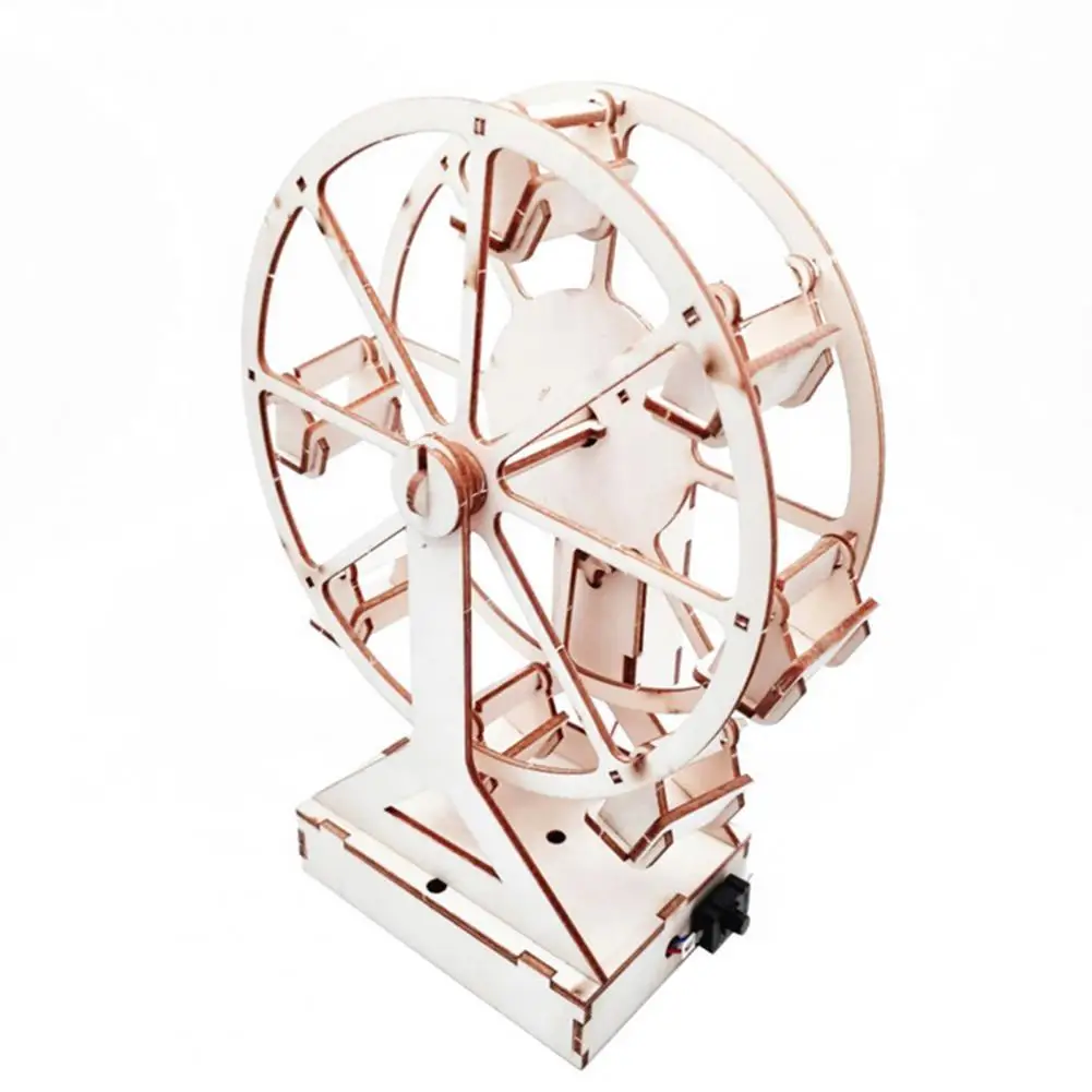 

Creative Electric Wooden DIY Assembling Ferris Wheel Kit Children Educational Toys Crafts Gift for Science Experiments