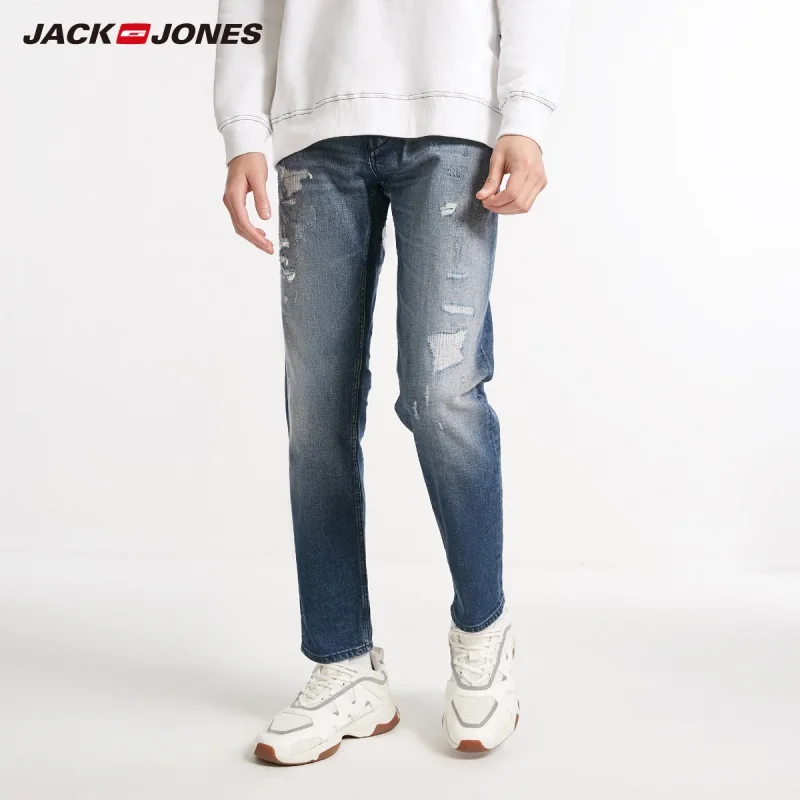 JackJones зимняя мужская мода тренд стрейч джинсы длинные брюки 218432524 | Мужская одежда