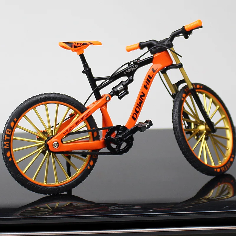 

New mini 1:10 Alloy Model Bicycle Diecast Metal Finger Mountain bike Racing Simulation Adult Collection Gifts for children