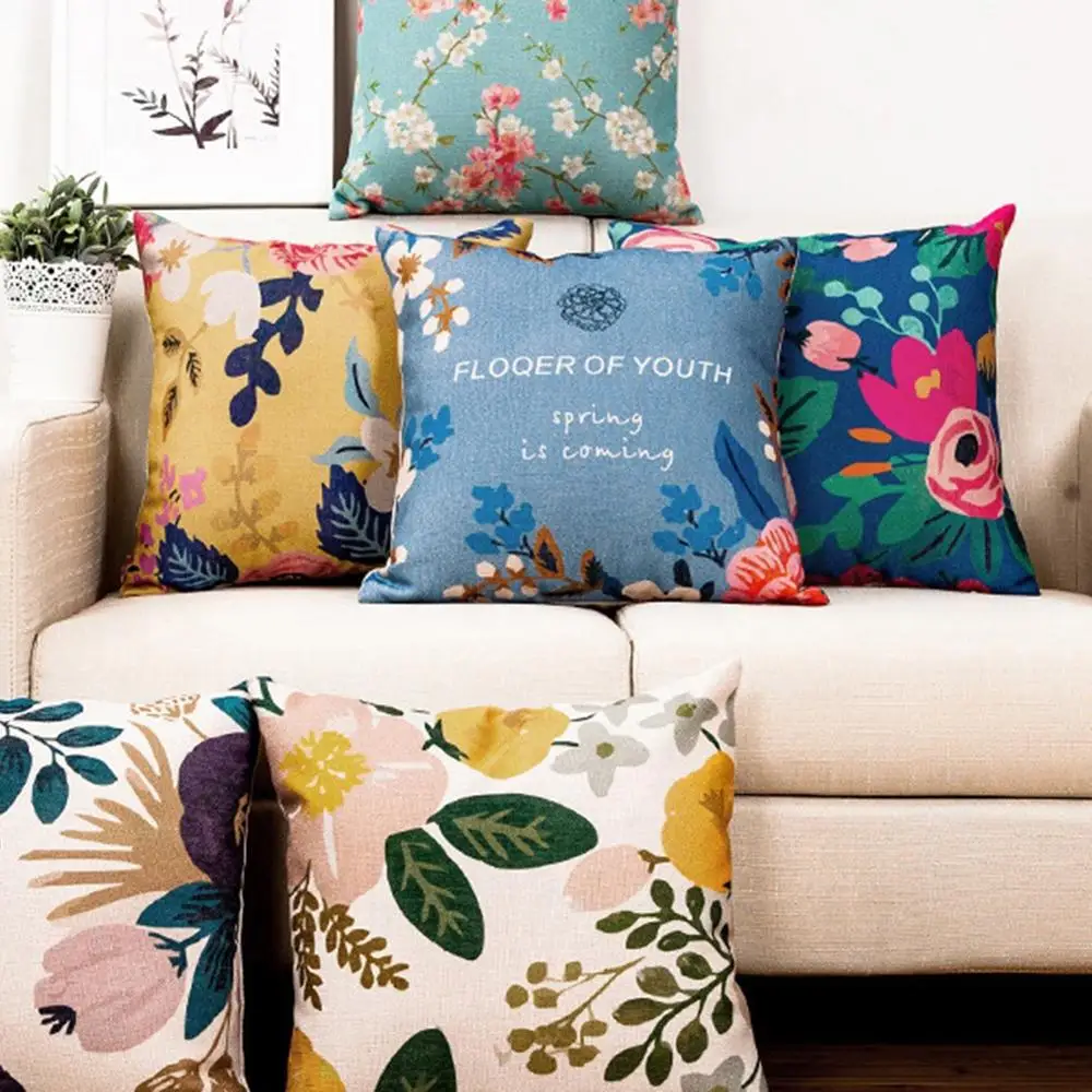 Декоративная наволочка с геометрическим принтом маленькая свежая чехол для