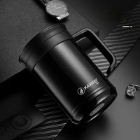 500ml high end business office thermos mug with handle filter stainless steel tea thermos cup portable water cup men women gift