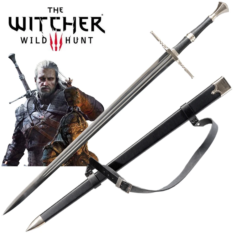 Игровой меч-гральт из ривии нож самурая нержавеющей стали лезвие без острых