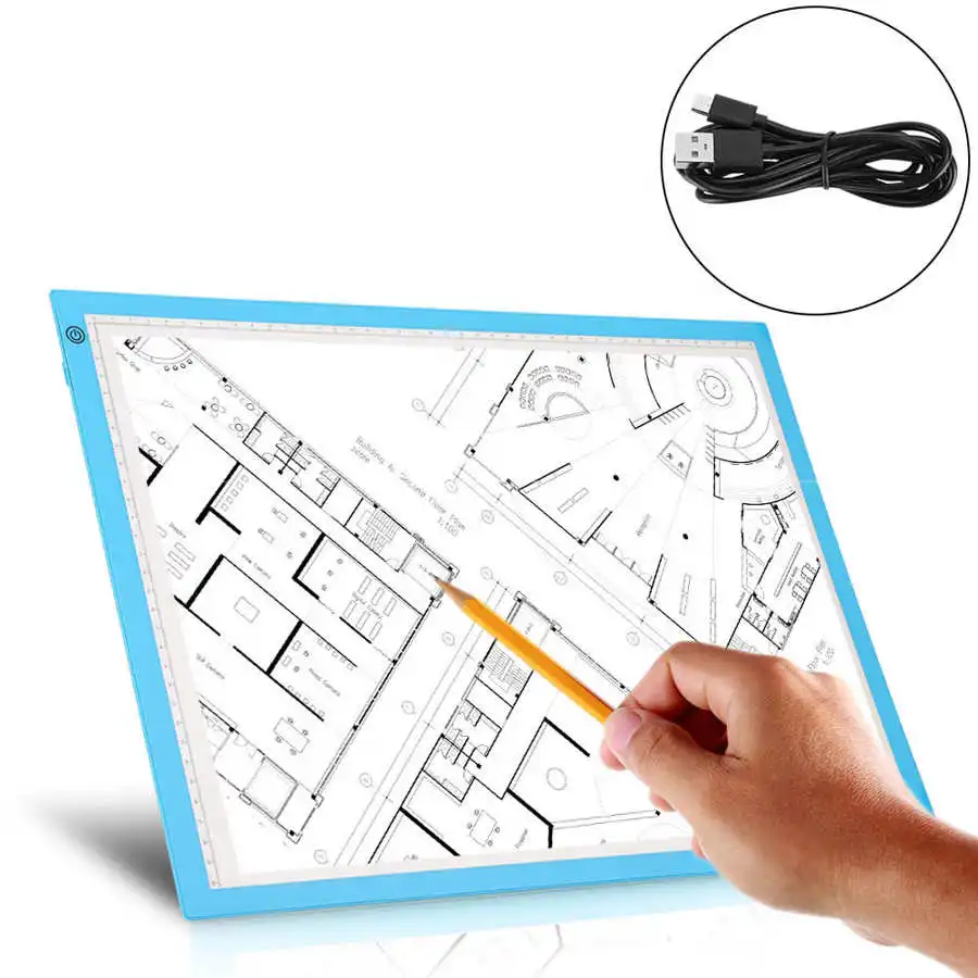 Панель со светодиодной подсветкой A3 яркий цифровой светильник ческий планшет для рисования и